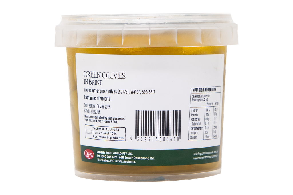 2504610 Olive Branch  Green Olives In Brine Gf 335G-BACK.webp
