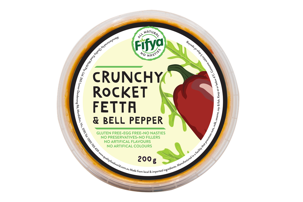 200156 Fifya Crunchy Rocket With Fetta & Bell Pepper Gf 200G-TOP (NL).webp