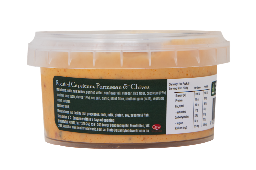 OB 2001892 Roasted Capsicum, Parmesan & Chives 200G-BACK.webp