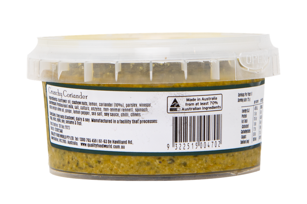 200702 Olive Branch Crunchy Coriander Gf 200G-BACK.webp
