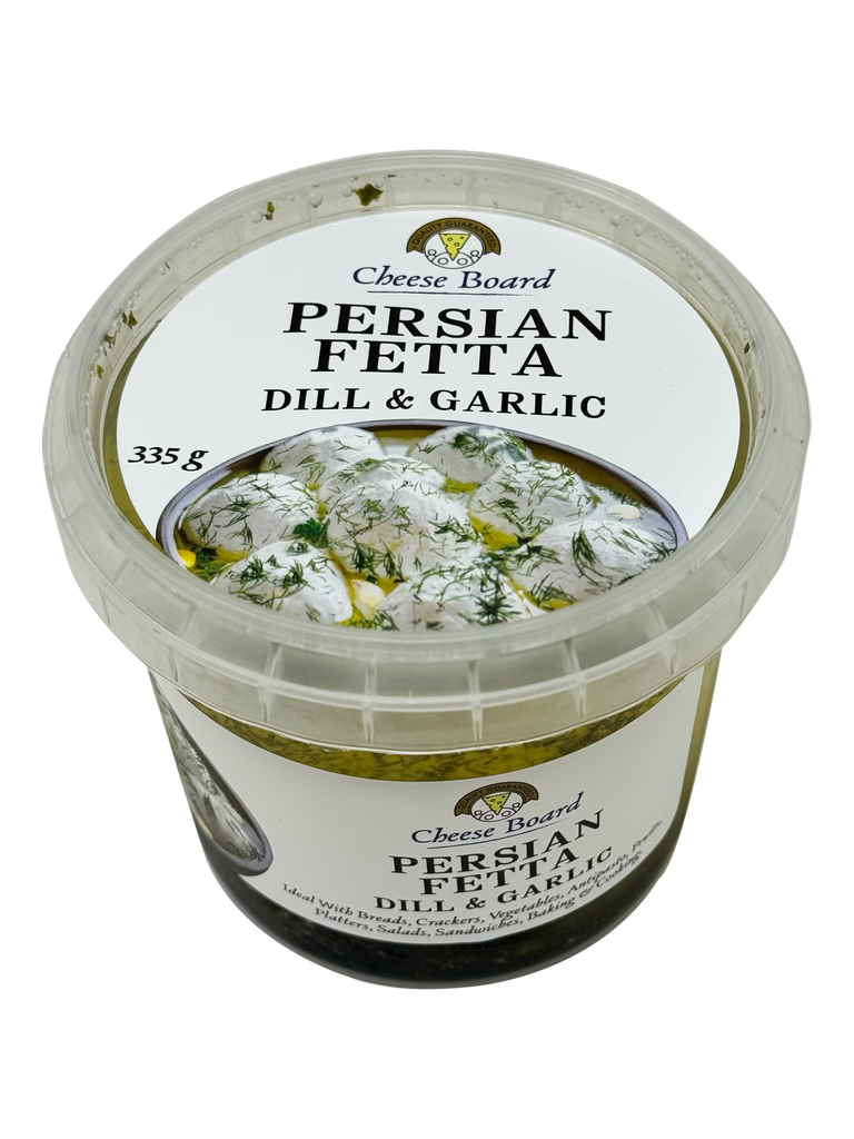 2506569 CB Persian fetta dill, garlic 335g- Angle.webp