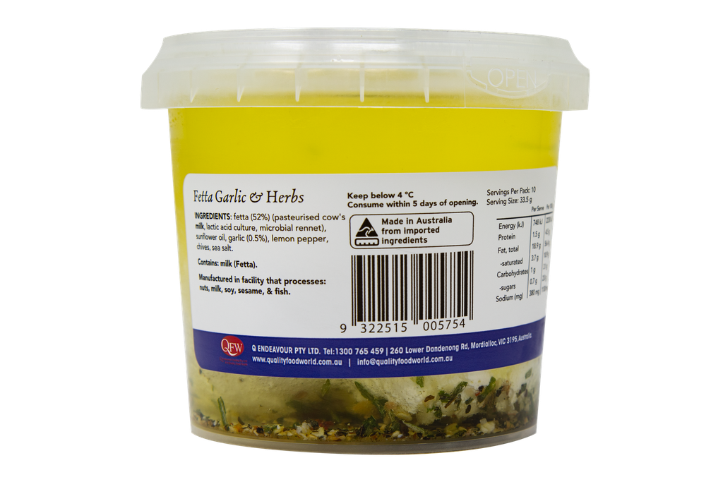 CB Fetta Garlic & Herbs 335g-Back.webp