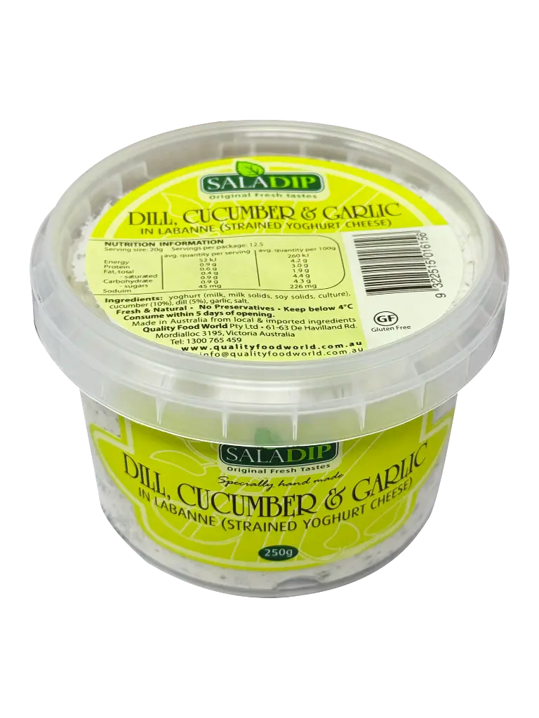 SD6156 Dill, Cucumber & Garlic dip 250g (Angle).webp