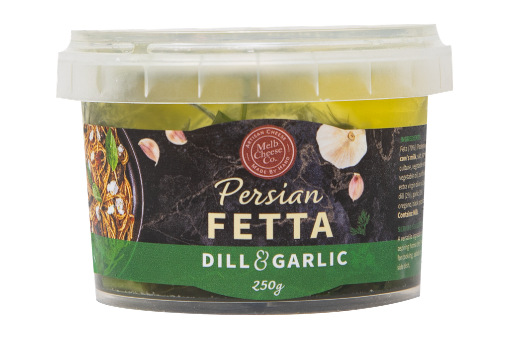 MCC2644 Melbourne Cheese Company Persian Fetta With Dill & Garlic 250G.webp