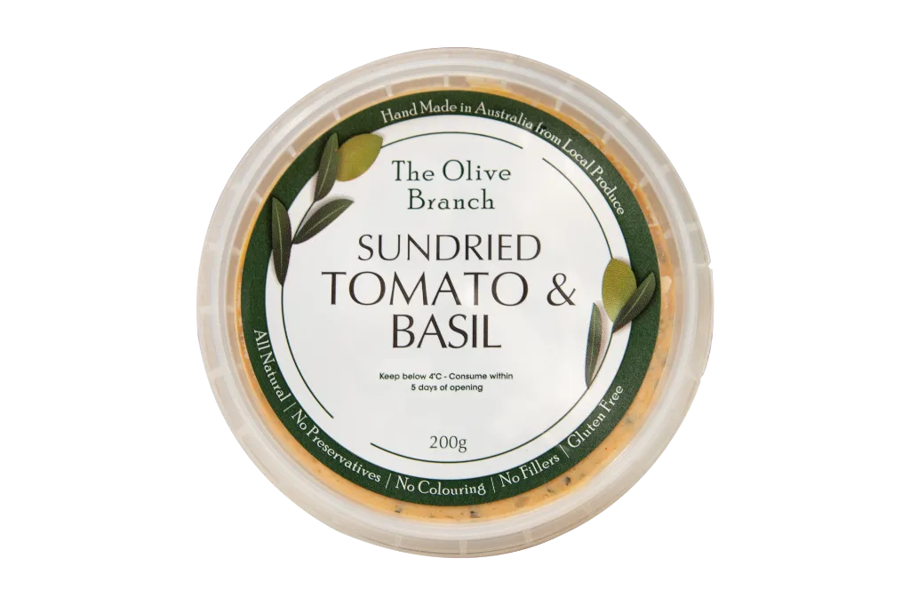 2001878 Olive Branch Sundried Tomato & Basil Dip Gf 200G-Top.webp