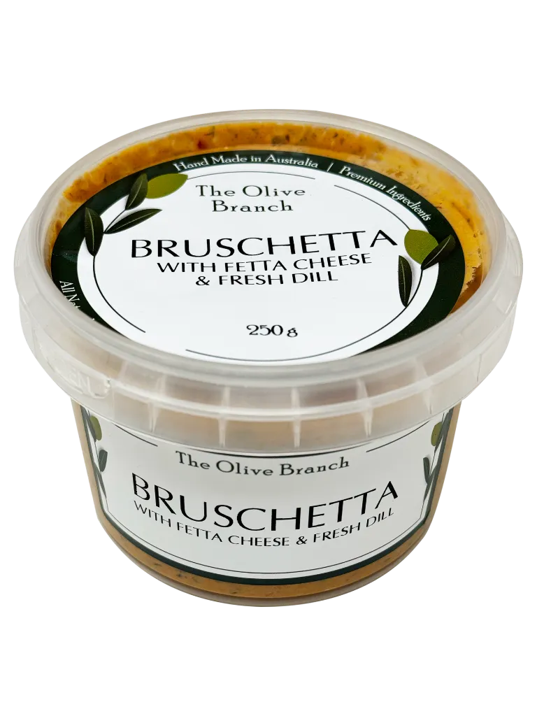 2506804 Olive Branch Bruschetta With Fetta Cheese & Fresh Dill 250g-Angle.webp