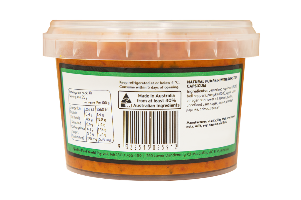 2505912 Fifya PB Natural Pumpkin dip 250g-Back.webp