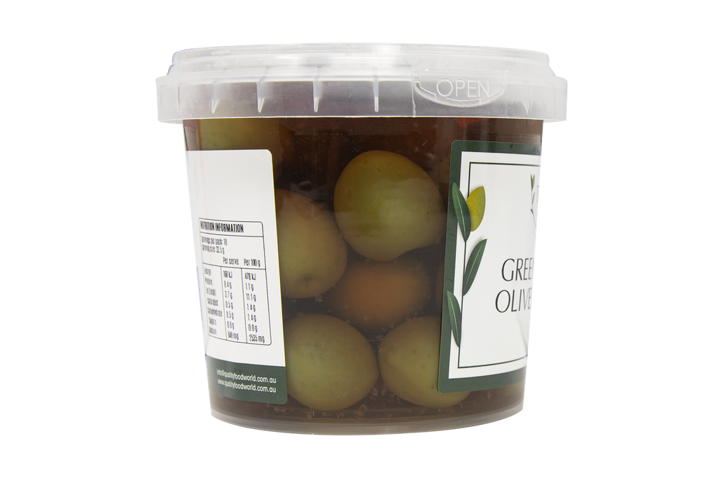 2507214 OB Green Sicilian olives in brine 335g-SIDE.webp