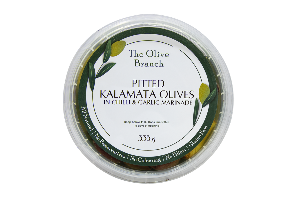 2507321 OB Pitted Kalamata Olives in Chilli & Garlic 335g-TOP.webp