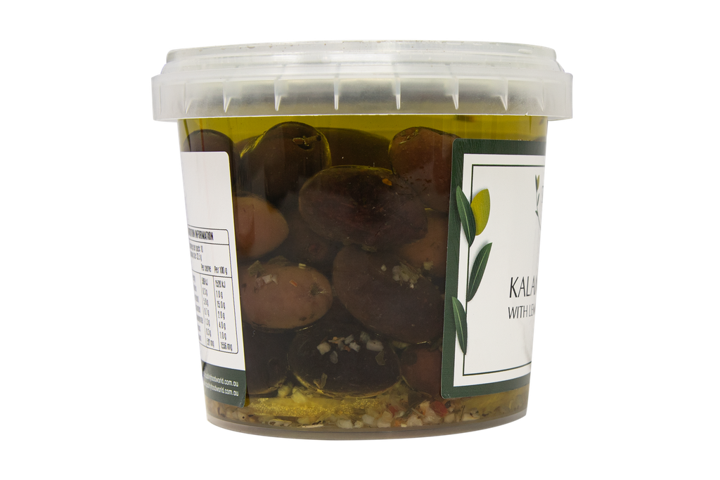 2507208 OB Kalamata olives w lemon, garlic, herbs 335g-SIDE.webp