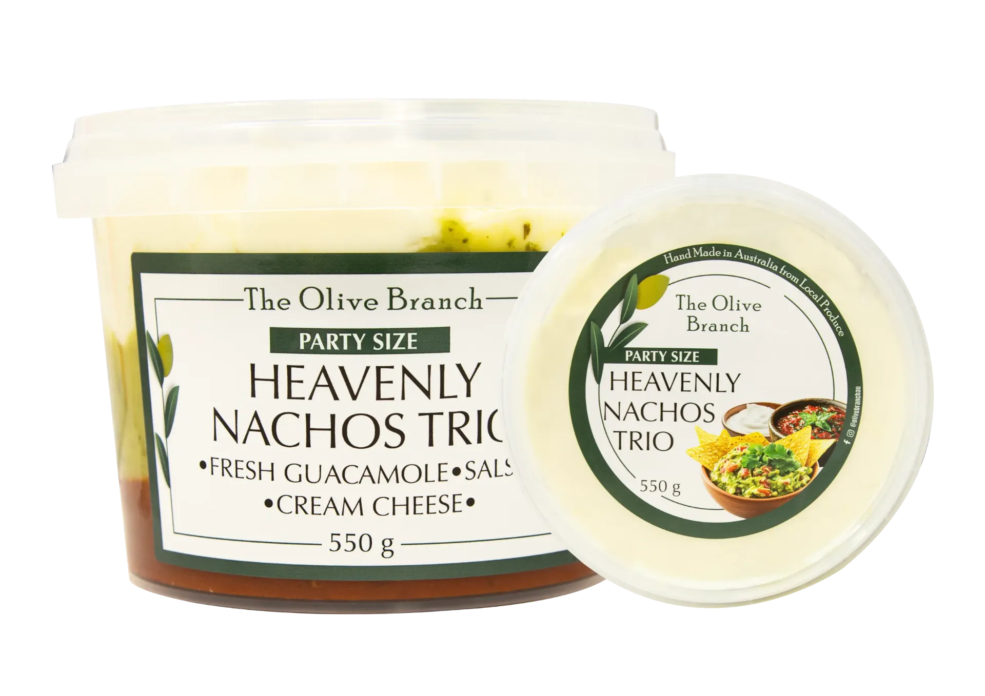 OB Heavenly Nachos Trio Dip Party Size  550G
