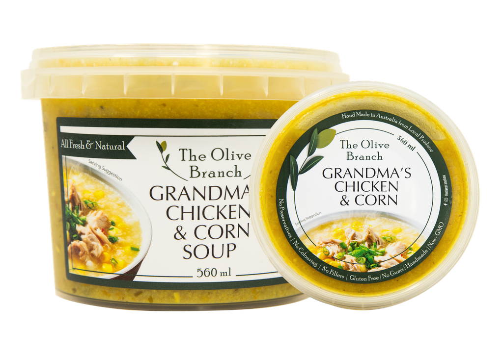 OB Grandma's Chicken & Corn Soup 560 Ml