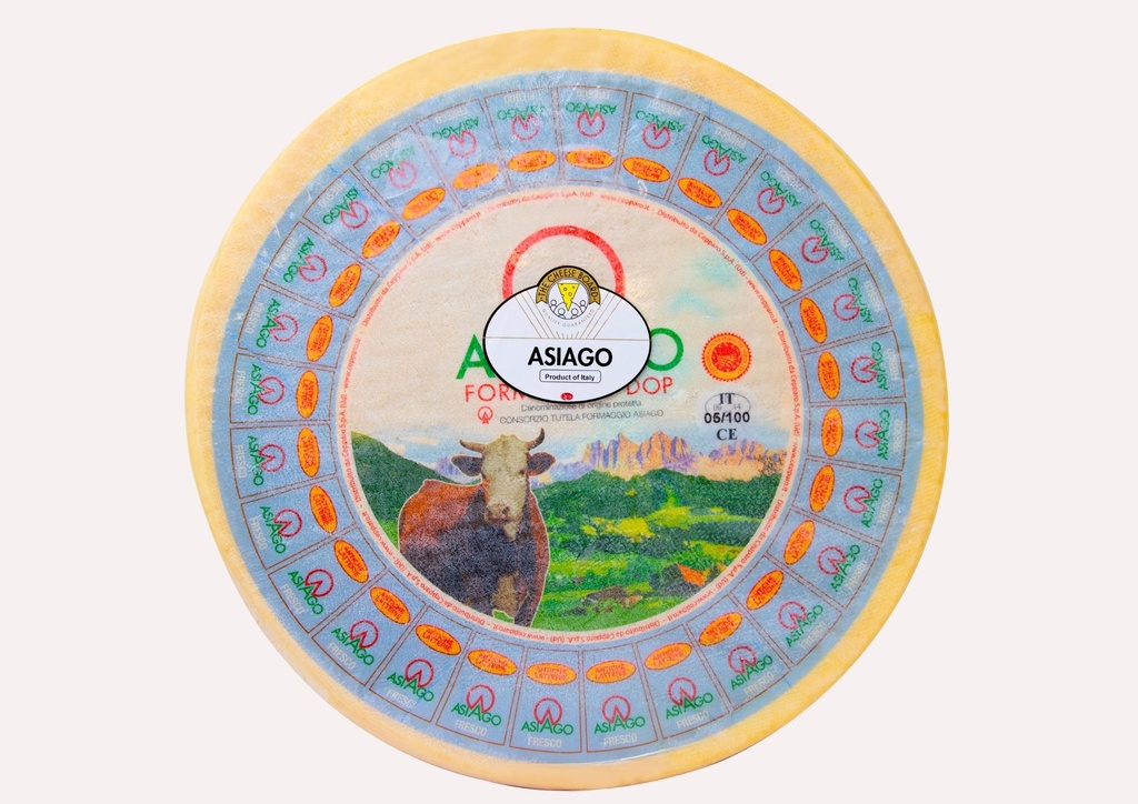 CB ASIAGO CHEESE FULL WHEEL RW PKG