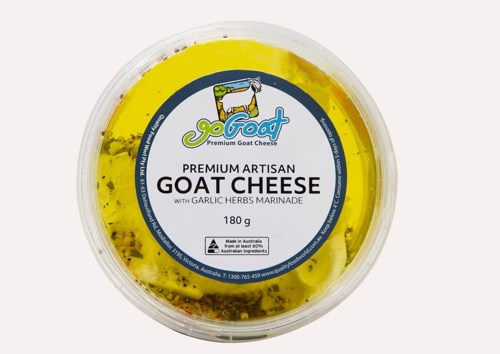 GG Artisan Goat Cheese Marinated w. Garlic & Herbs 180G