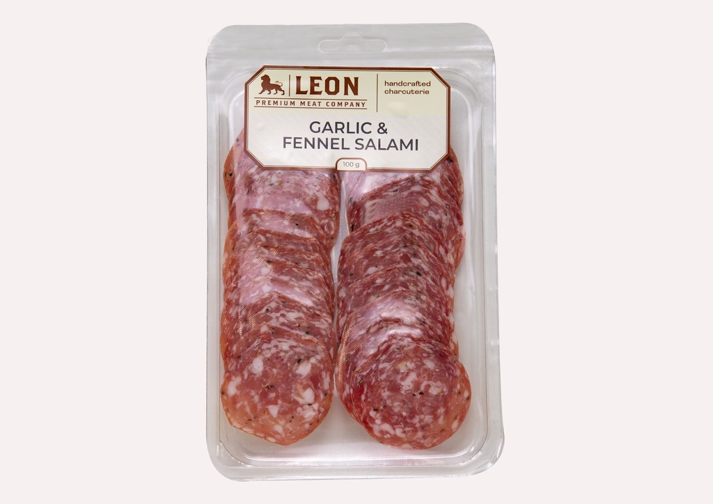 LEON Garlic & Fennel Salami 100G