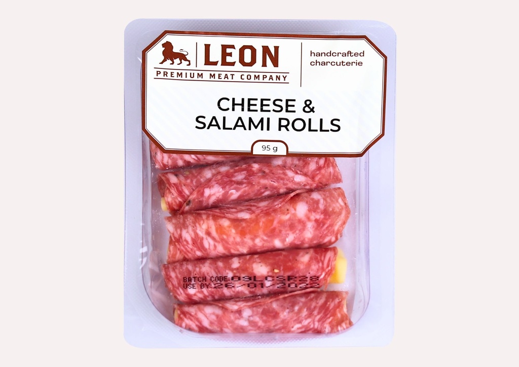 LEON Cheese And Salami Rolls 95G