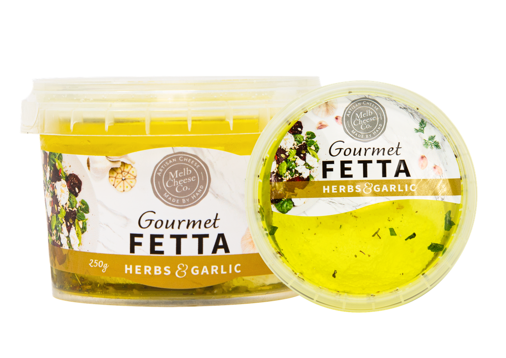 MCC Gourmet Fetta With Herbs & Garlic 250G