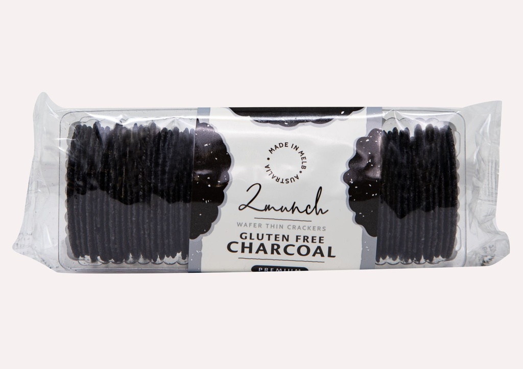2MUNCH Wafer Thin Charcoal Crackers  100G