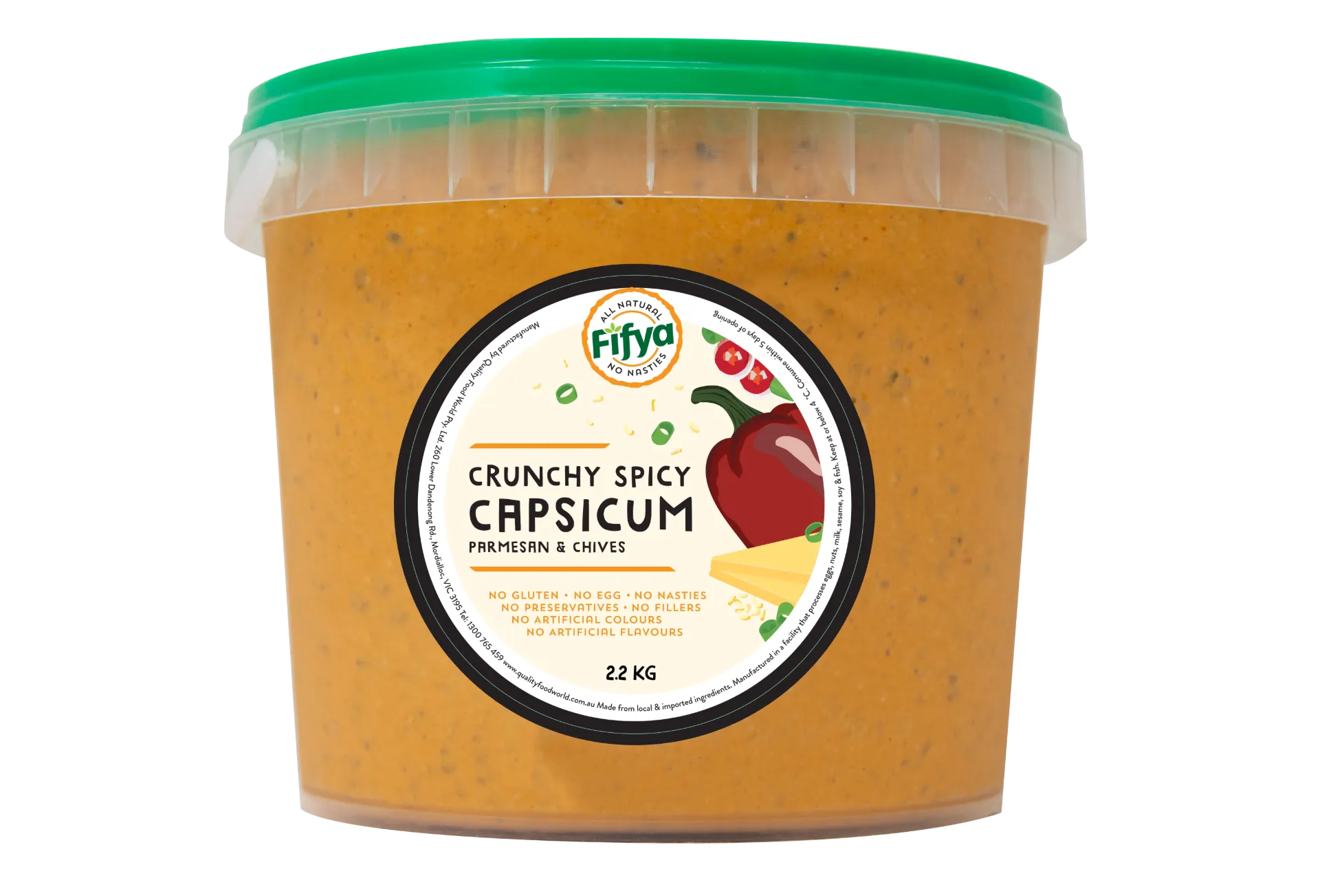 FIFYA Spicy Caps Parm& Chives 2.2Kg
