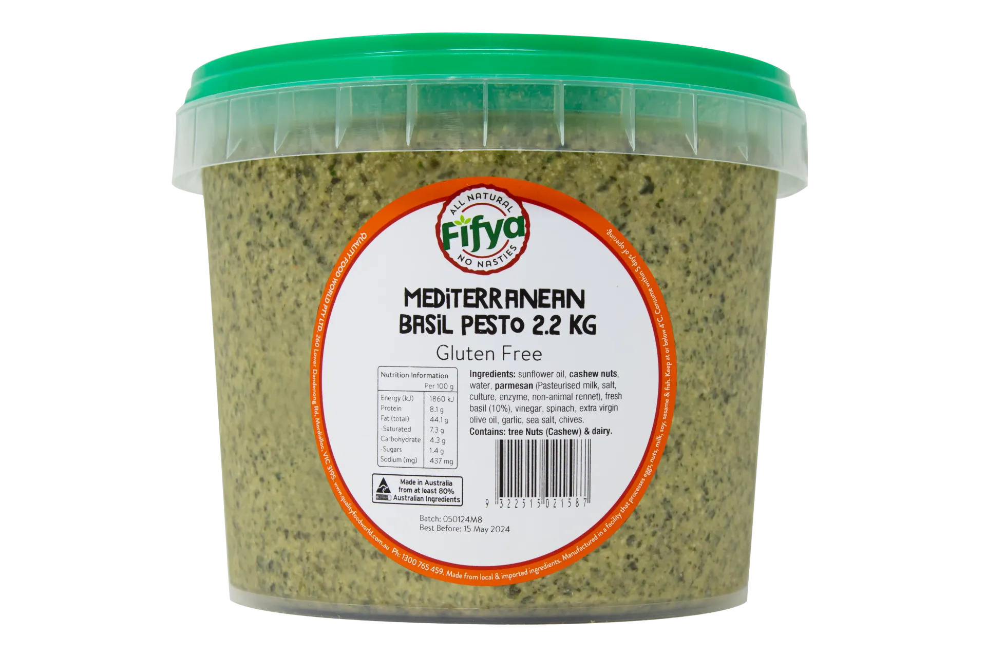FIFYA Mediter Basil Pesto 2.2Kg