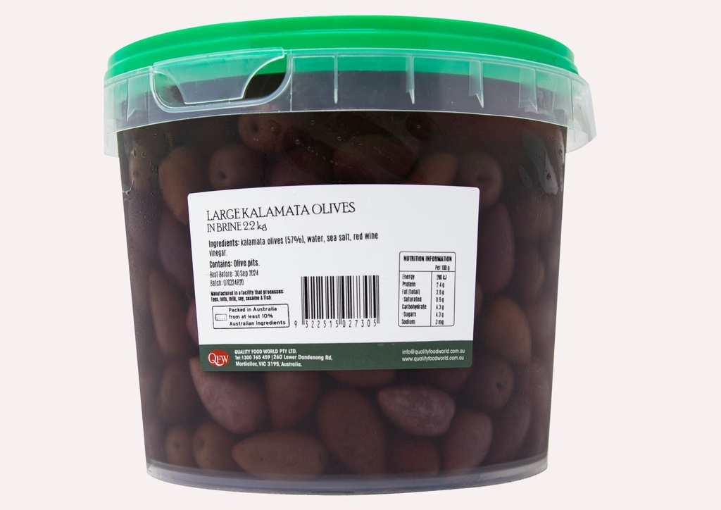 OB Lrg Kalamata Olives/Brine 2.2Kg