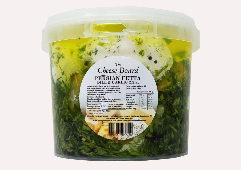 CB Persian Fetta W/Garlic&Dill 2.2K