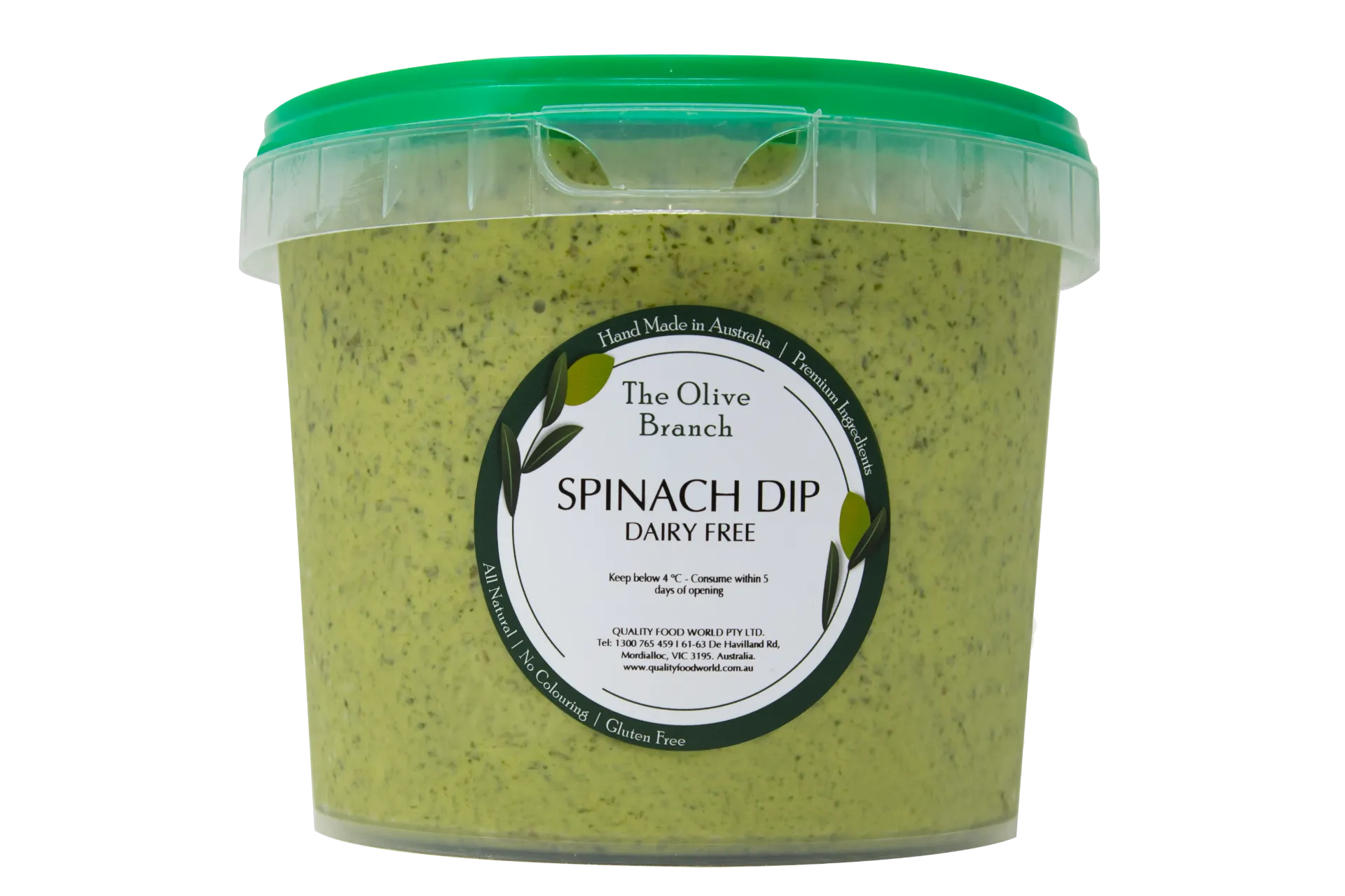OB Dip Spinach Dairy Free 2.2Kg
