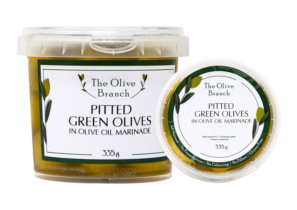 OB Pitted Green Olives In Oil   335G