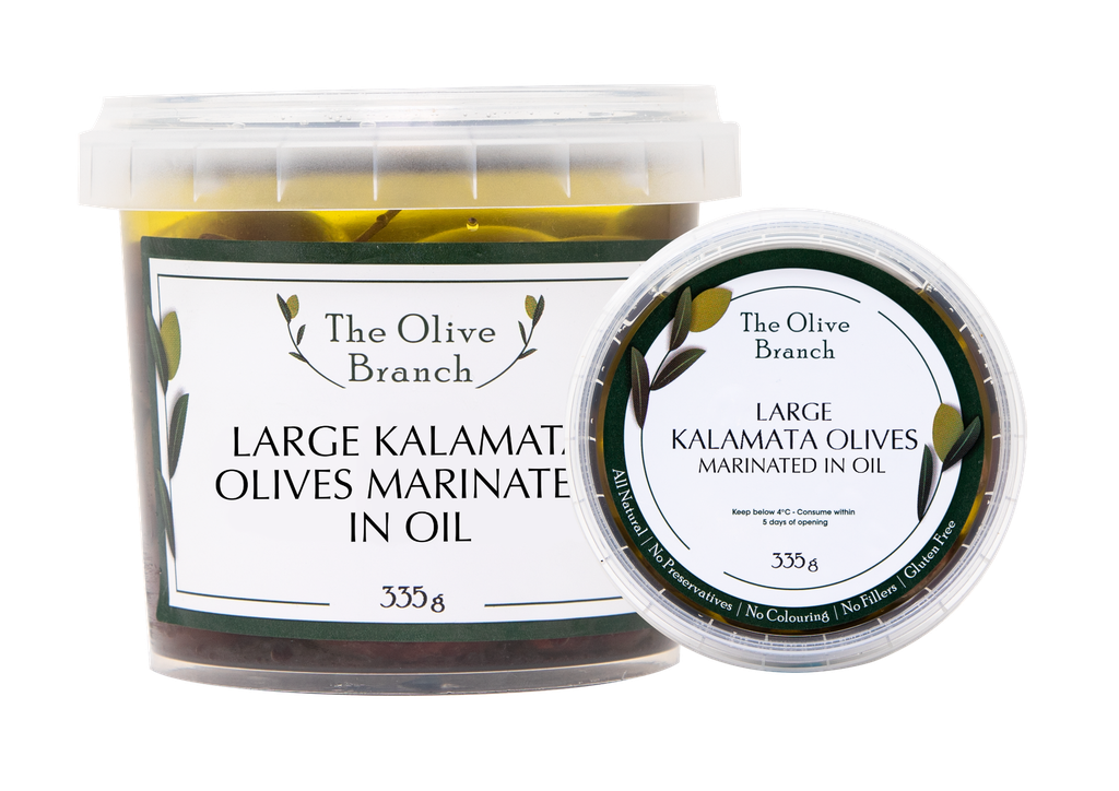 OB Large Kalamata Olives Marinated In Oil 335G
