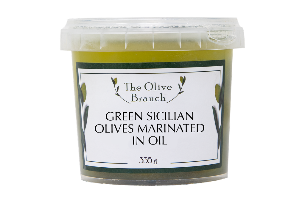 OB Green Sicilian Olives Marinated In Oil  335G