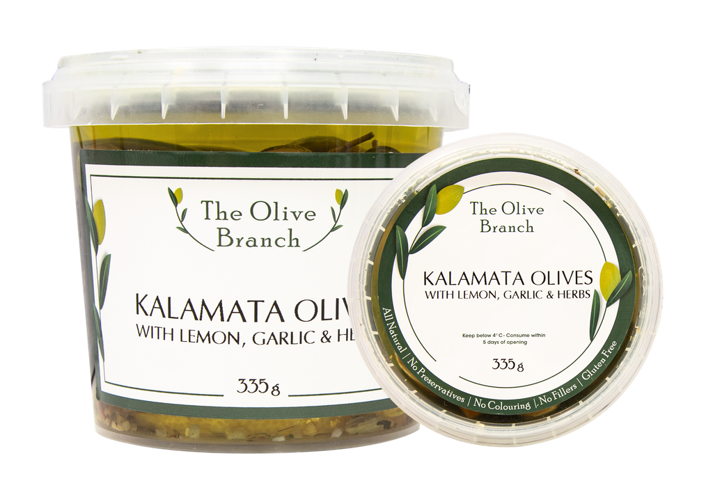 OB Kalamata Olives Marinated With Lemon, Garlic & Herb  335G