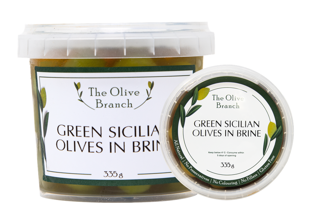 OB Green Sicilian Olives In Brine   335G