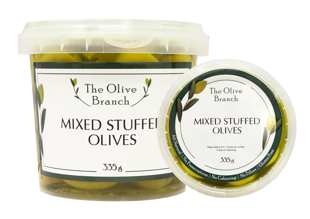 OB Mixed Stuffed Olives 335G