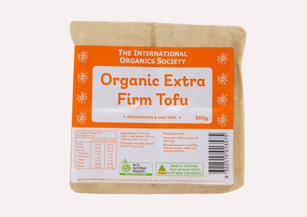 IOS Organic Extra Firm Tofu 360G
