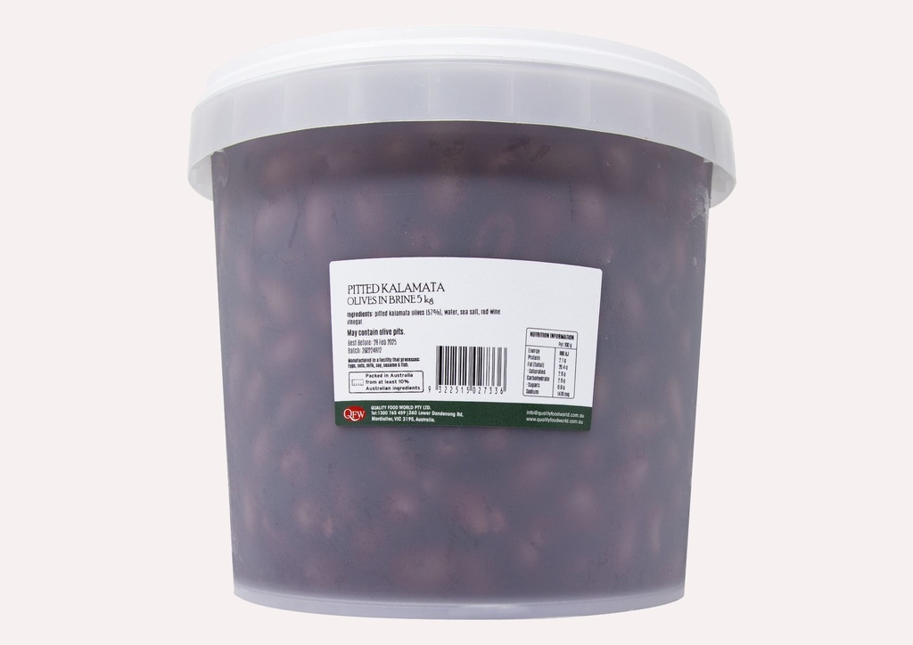 OB Pitted Kalamata Olives/Brine 5Kg