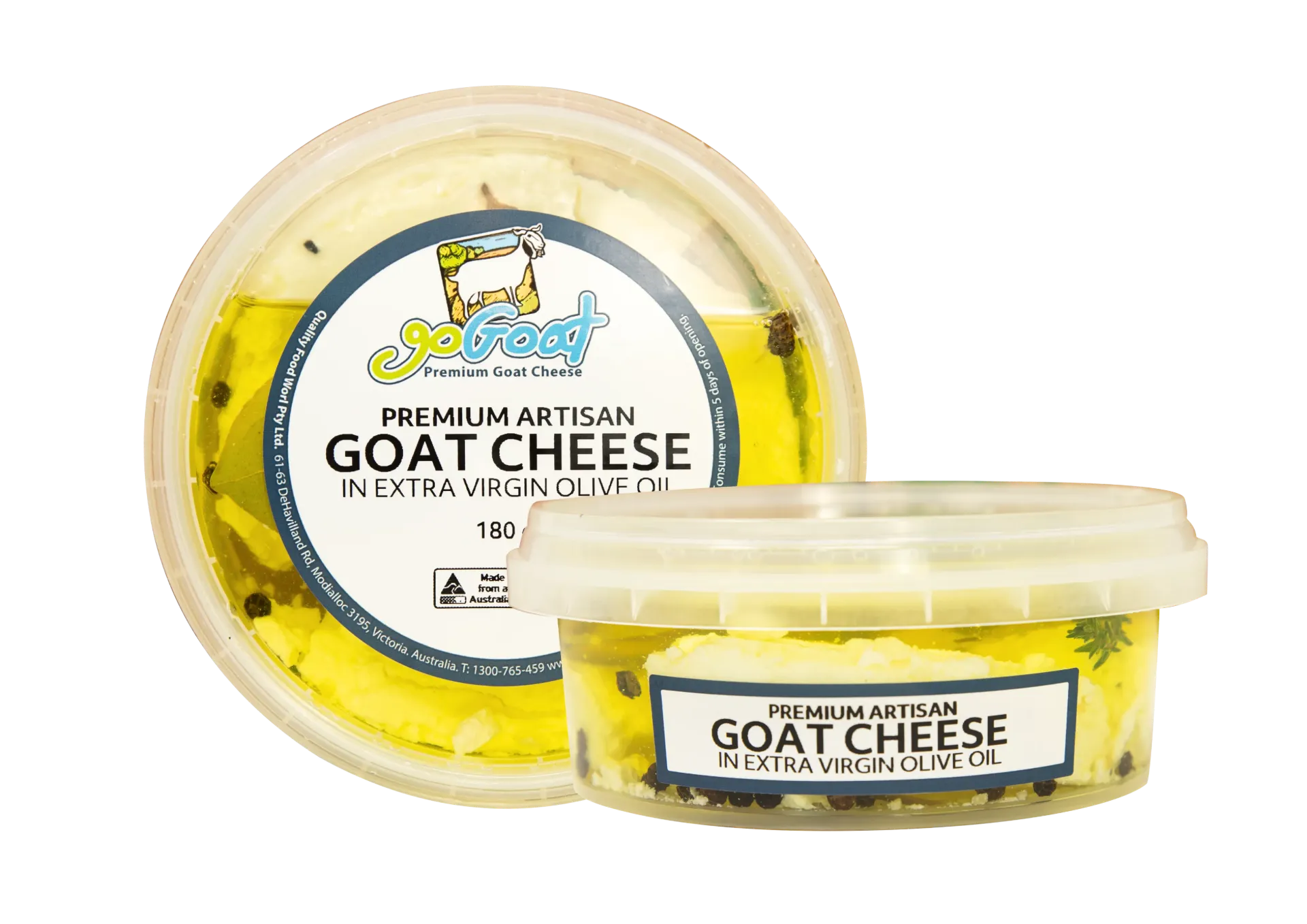 [GG3550] GG Artisan Goat Cheese in Extra Virgin Olive Oil 180G