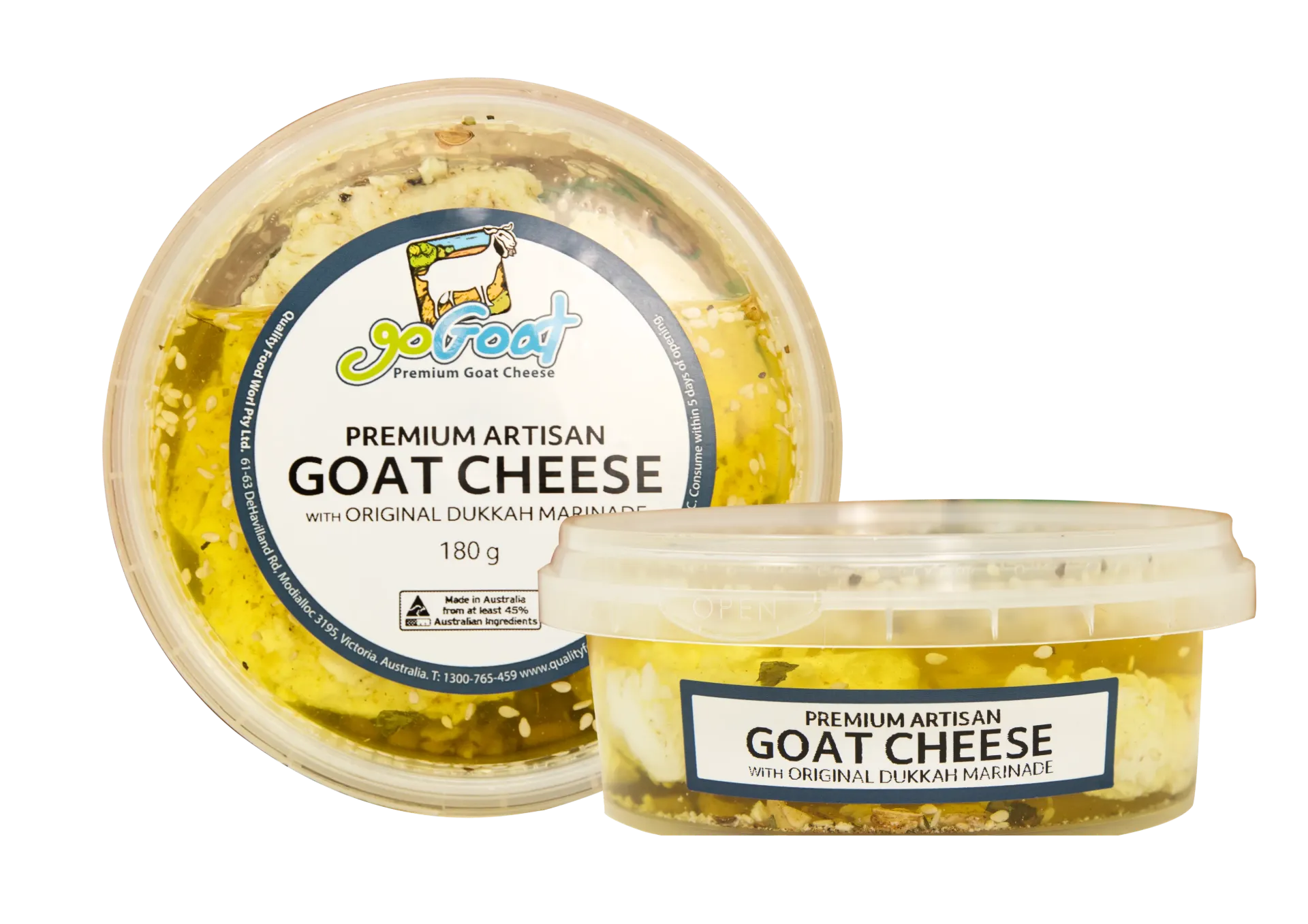 [GG4083] GG Artisan Goat Cheese Marinated w. Rustic Dukkah 180G